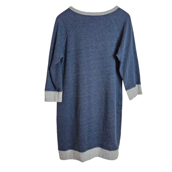 J. Crew Womens 3/4 Sleeve Fleece Cozy Casual Sweatshirt Shift Dress Size L - Picture 7 of 12